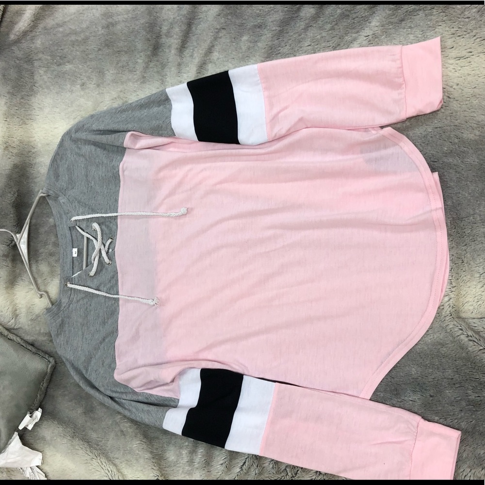Grey and pink Shirt